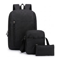 3-in-1 Backpack Set - Black